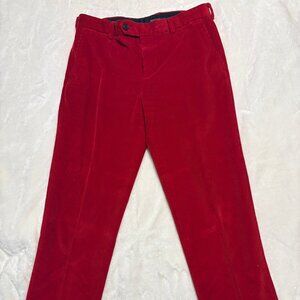 Brooks Brothers Men's Milano Corduroy Pants, Red, 34/30